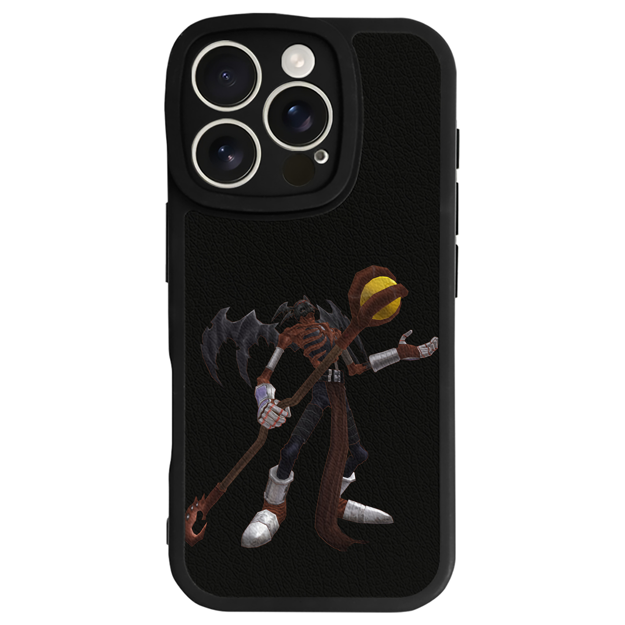 （画像用） Digimon デジタルモンスター/デジモン 【iPhone 16シリーズ対応】シリコンスマホケース（レザー調） 材質：シリコン